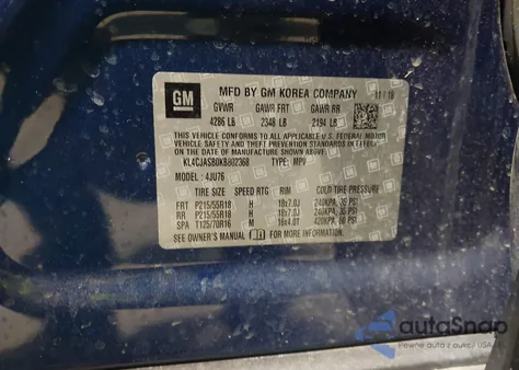 2019 Buick Encore Fwd Preferred из США, поврежденный, VIN KL4CJASB0KB802368